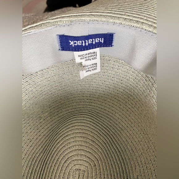 Anthropologie✨Hat Attack Rancher Fedora Straw Hat- Gray - Picture 4 of 5